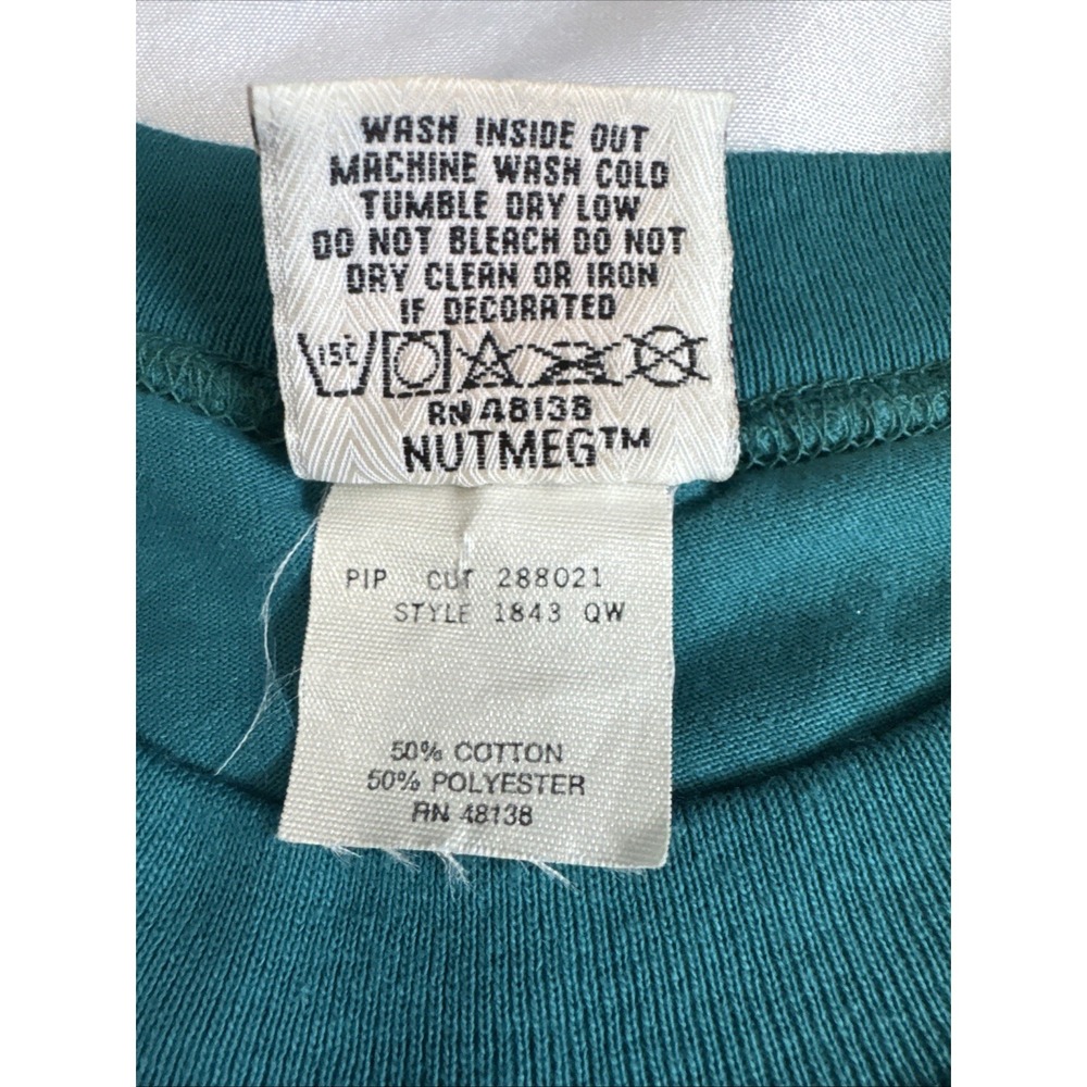 Vintage Miami Dolphins Nutmeg Mills Oversized Shirt Men's Large 1994 - Picture 12 of 14